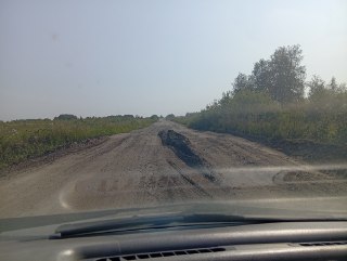 Состояние объездной дороги через Фомино-Петрушата вызывает беспокойство