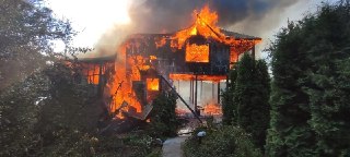 Пожар в Броду: сгорел жилой дом на улице Демьяна Бедного